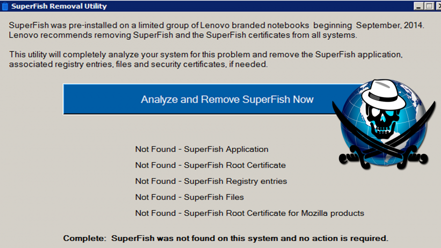 Superfish Removal tool